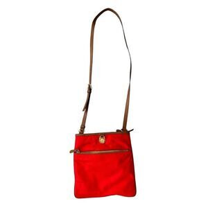 Michael Kors Kempton Chili Microfiber MD Pocket Crossbody bag